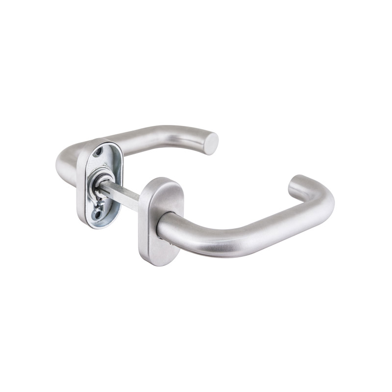 Ручка раздельная R.DSS304-0203P/19 (квадрат 8х110 мм) INOX 304 (овальное основание)