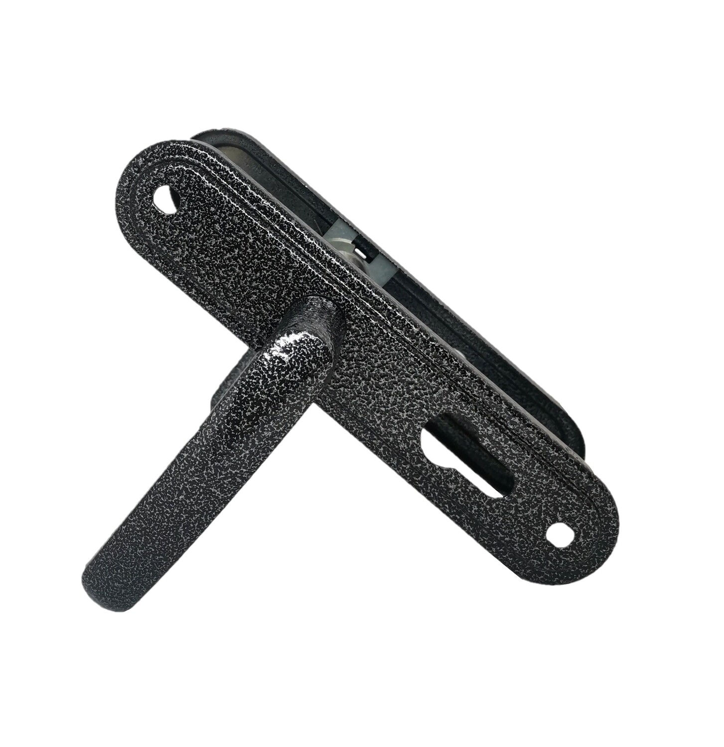 Ручка дверная на планке РФ1-55.08 (серебро)